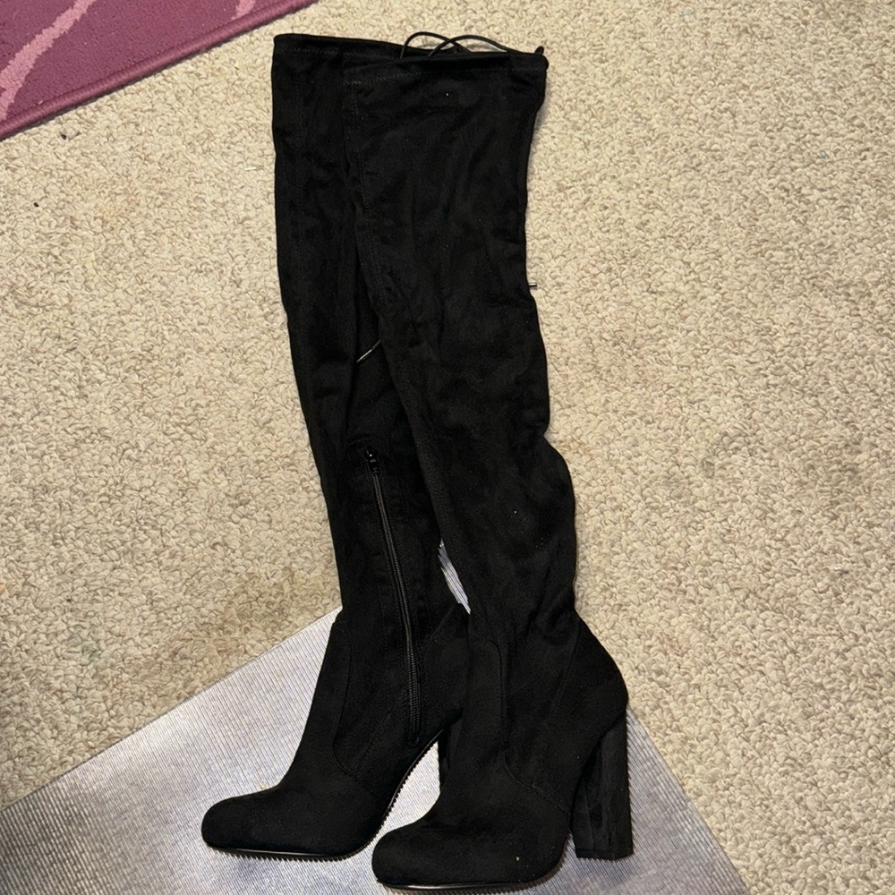 Pretty in thigh high boots